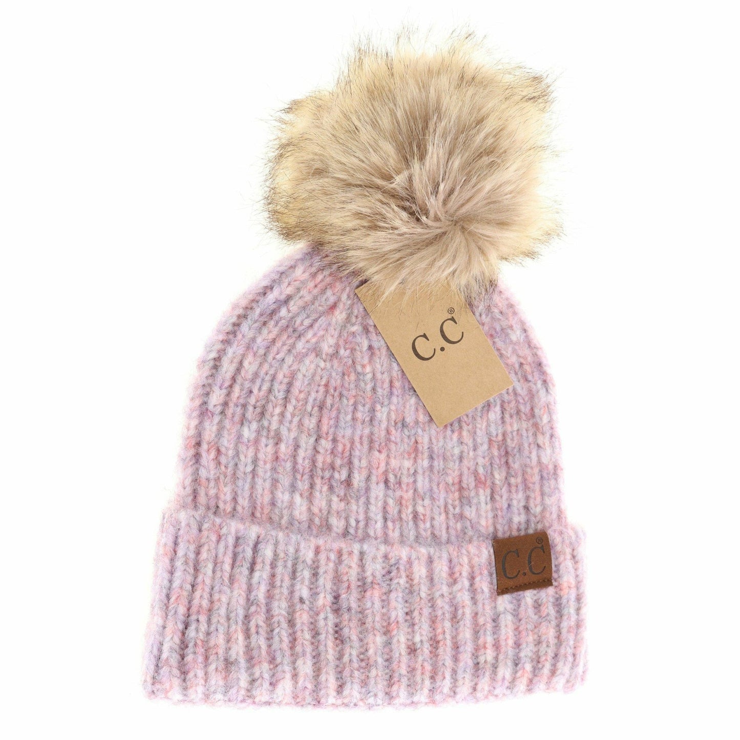 Soft Ribbed Fur Beanie