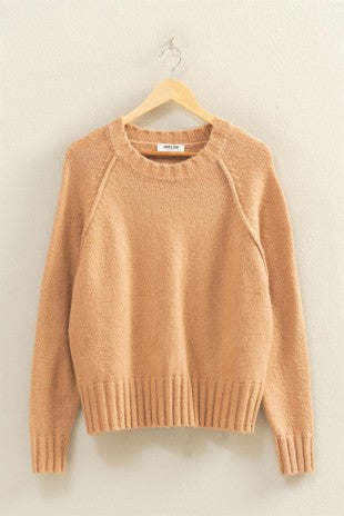 Raglan Crew Neck Sweater