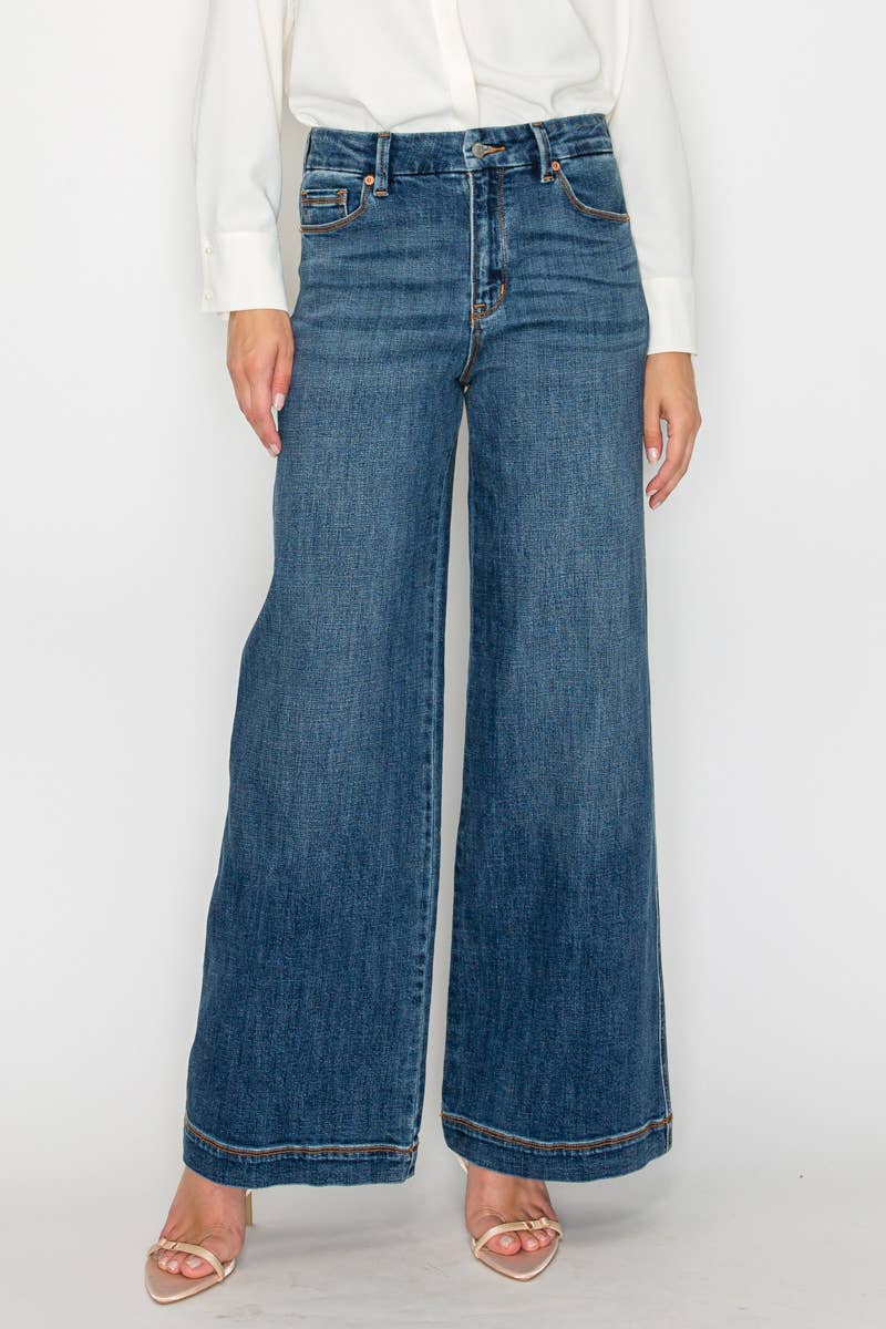 Relaxed Palazzo Jeans