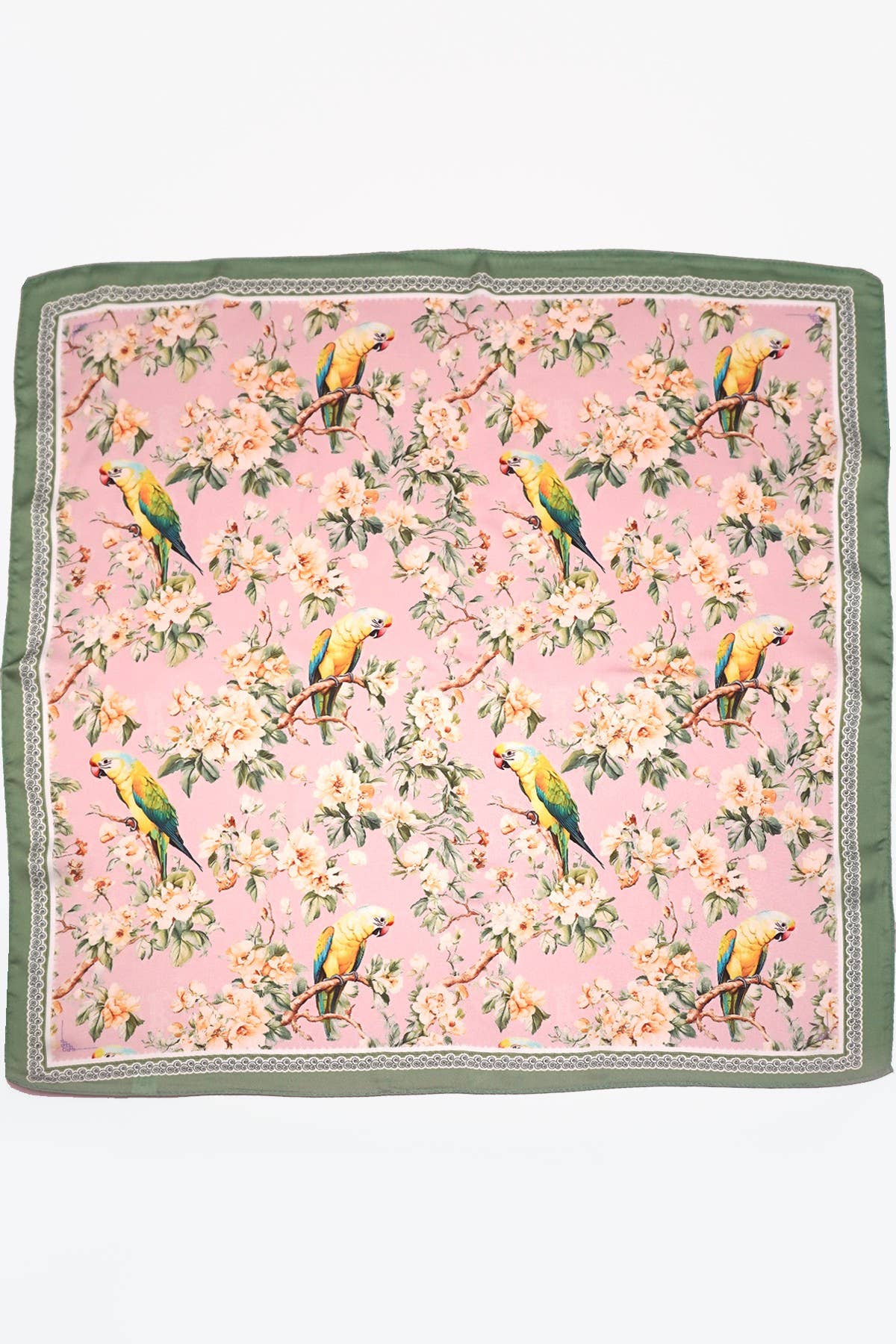 Floral Bird Print Scarf