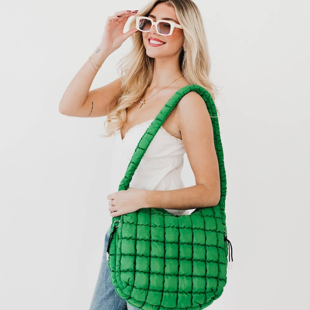 Carmen Quilted Hobo Bag