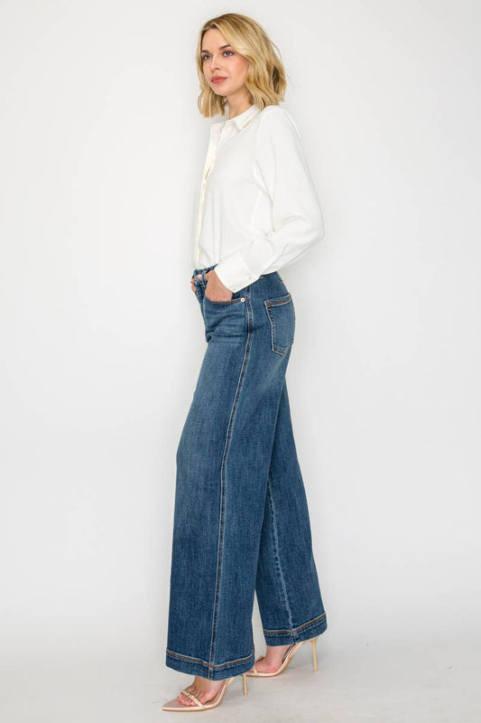 Relaxed Palazzo Jeans