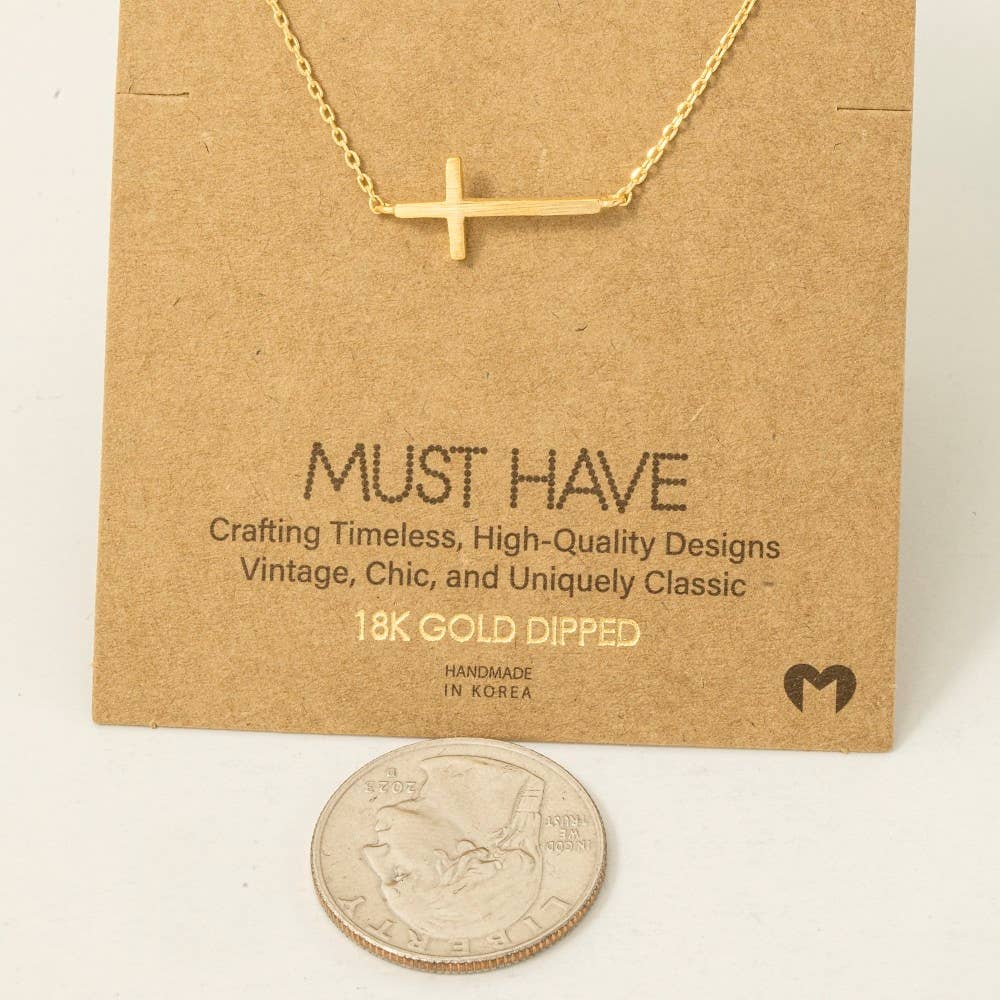 Gold Cross Necklace