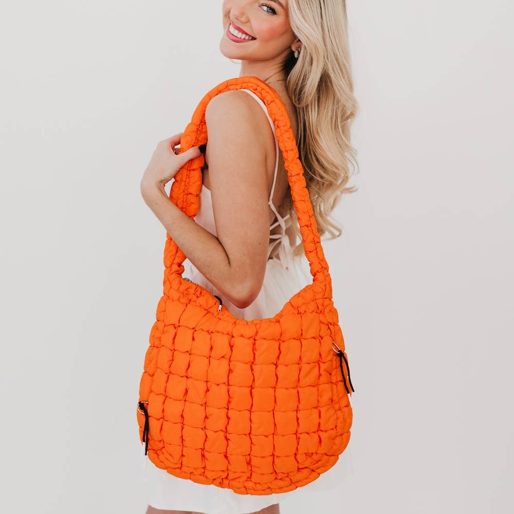 Carmen Quilted Hobo Bag