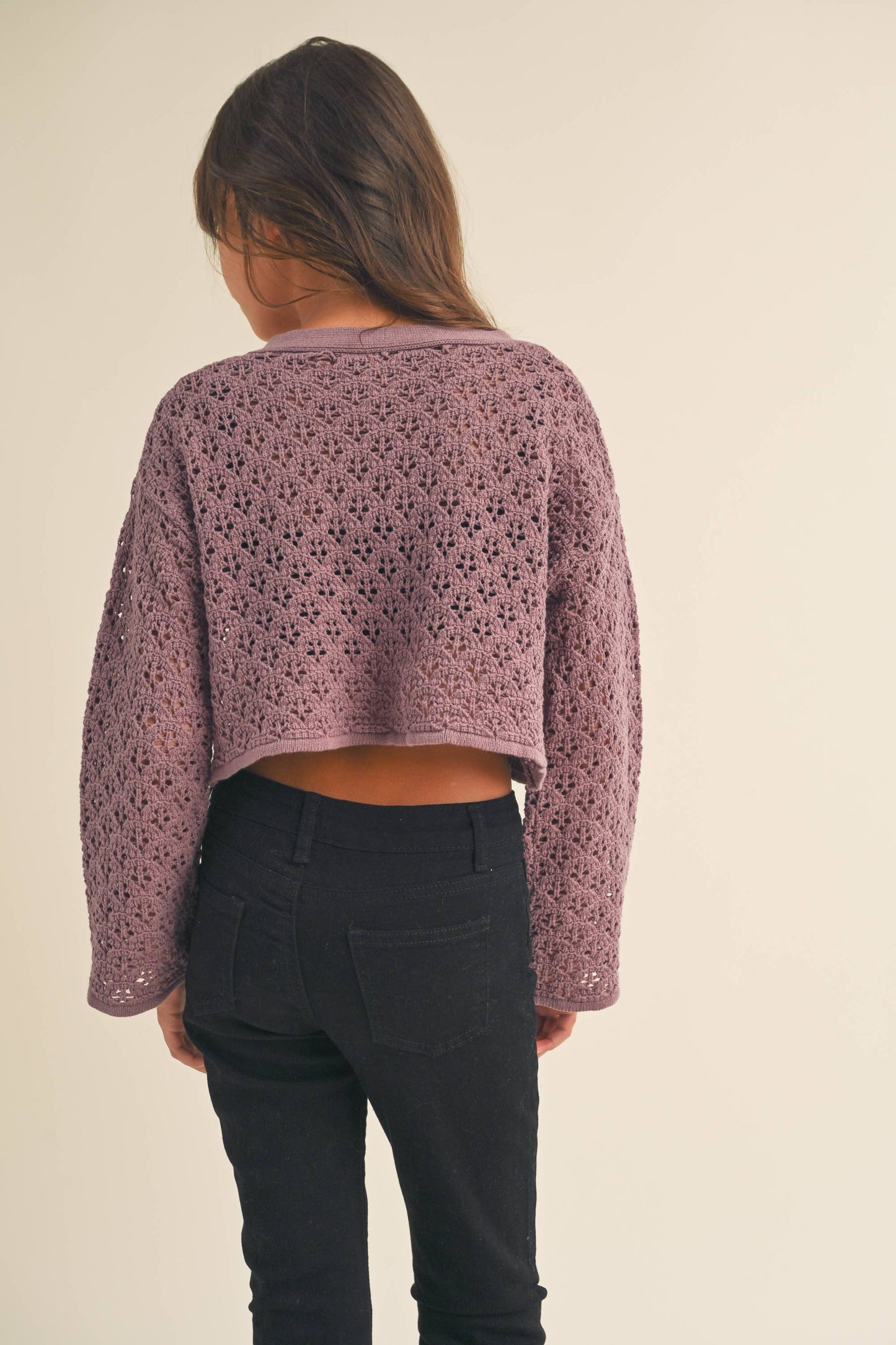 Crochet Cropped Cardigan