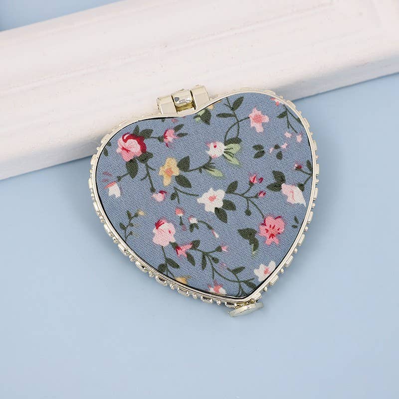 Travel Pocket Floral Mirror