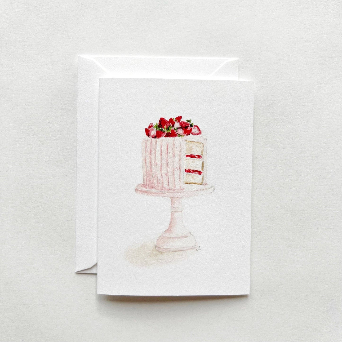 Pink Cake Notecard