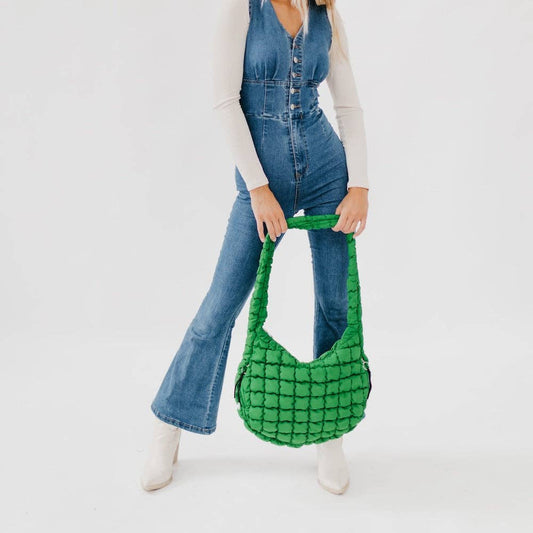 Carmen Quilted Hobo Bag