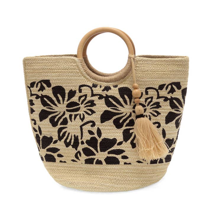 Tropical Floral Jute