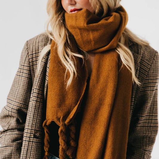 Twisted Tassel Scarf
