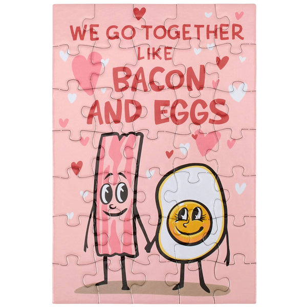 Bacon Eggs Puzzle Card