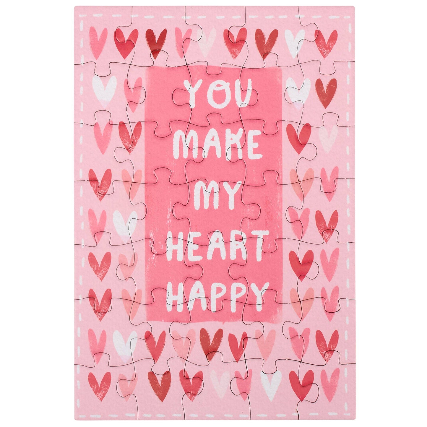Heart Happy Puzzle Card