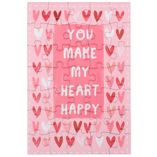 Heart Happy Puzzle Card