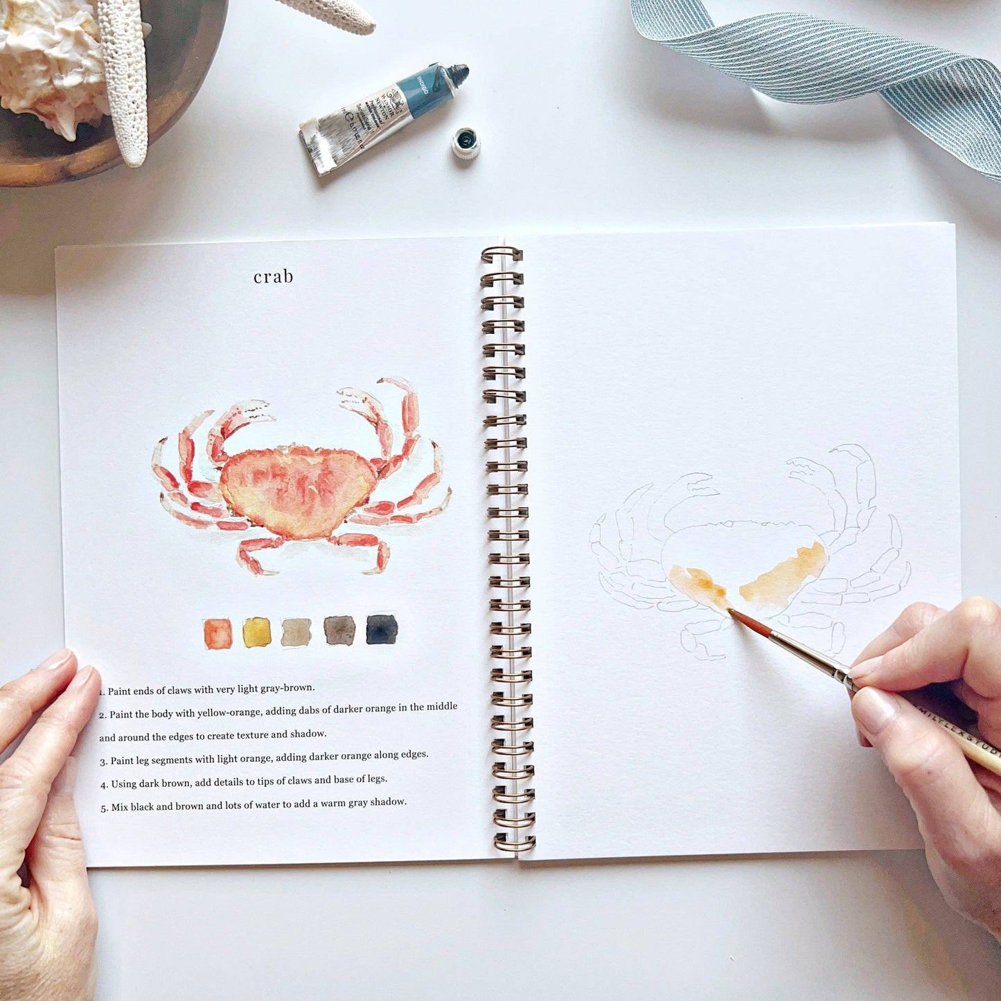 Watercolor Seaside Workbook