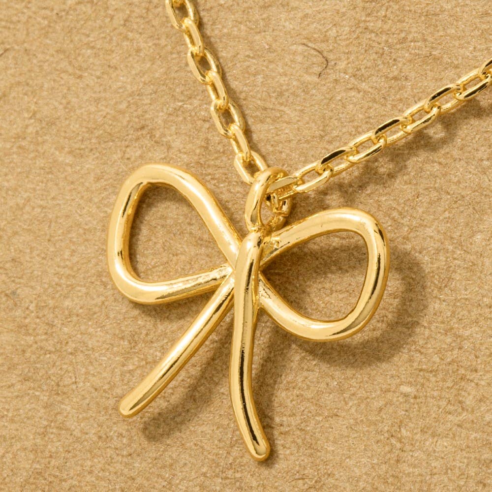 Ribbon Bow Necklace