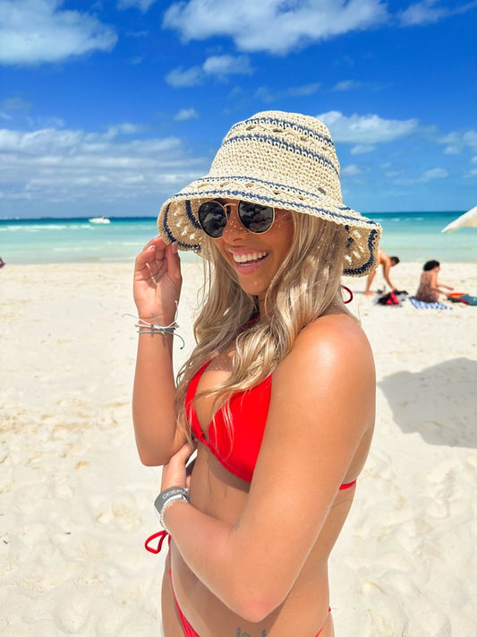 Paper Straw Bucket Hat