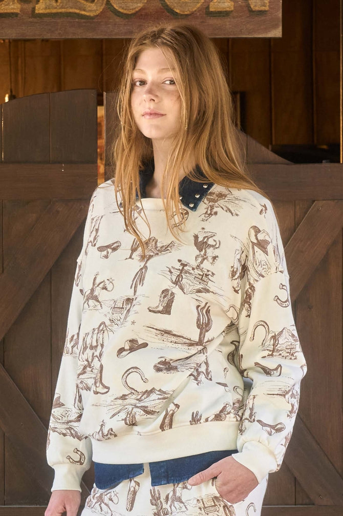 Western Crew Sweatshirt