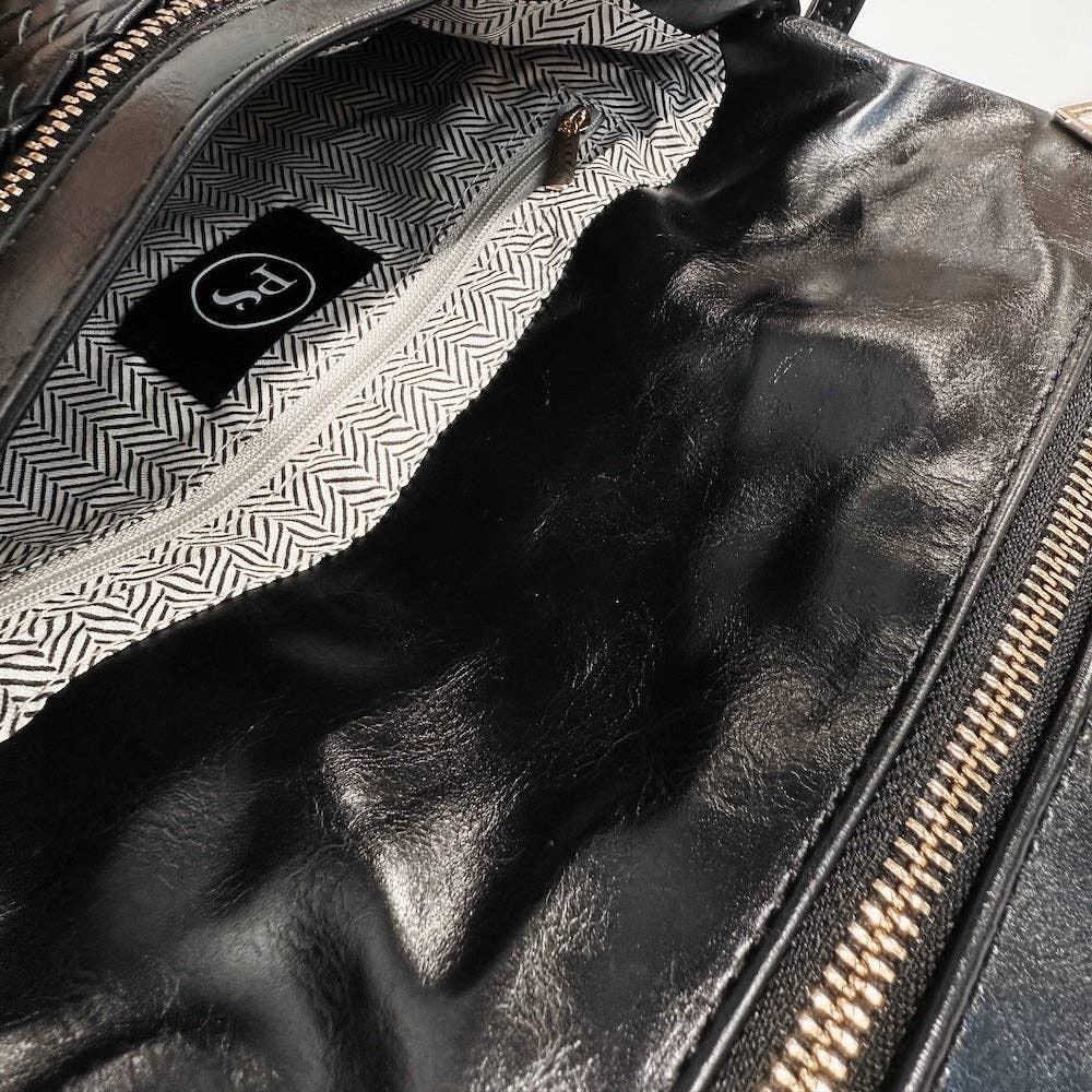 Woven Flap Crossbody