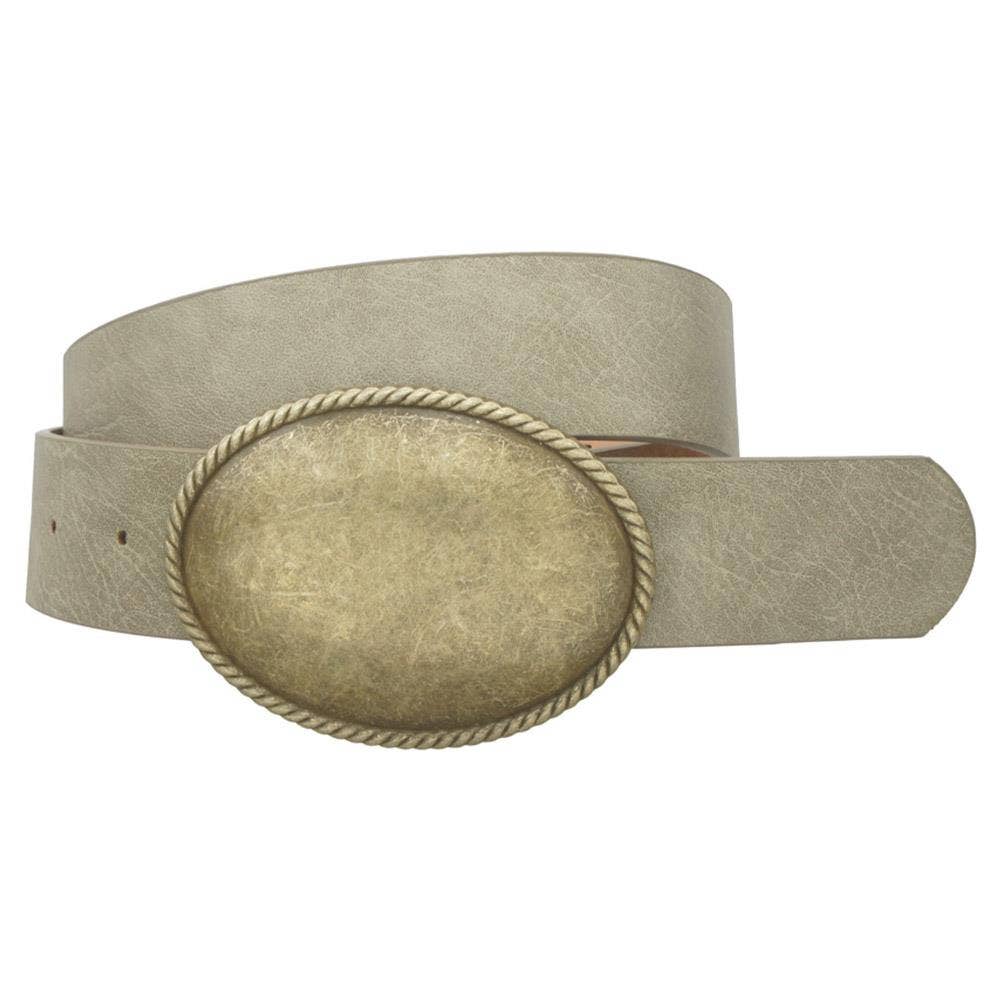 Rope Trimmed Oval Belt