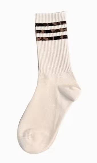 Animal Leopard Crew Socks