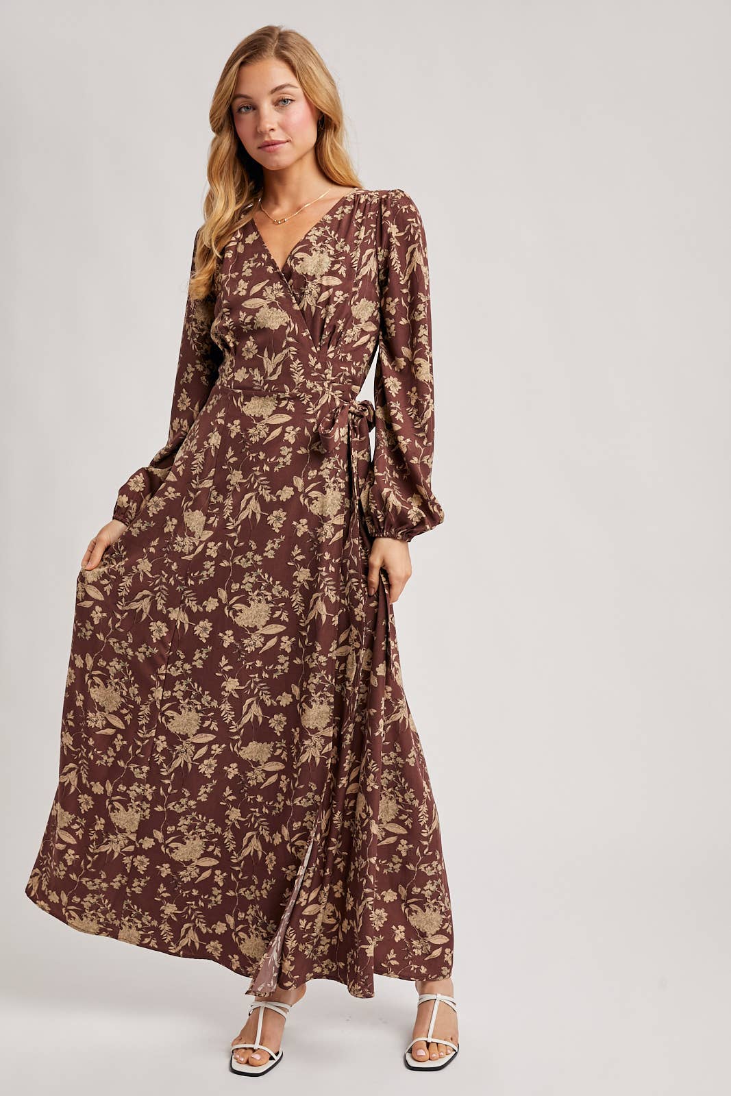 Floral Wrap Maxi