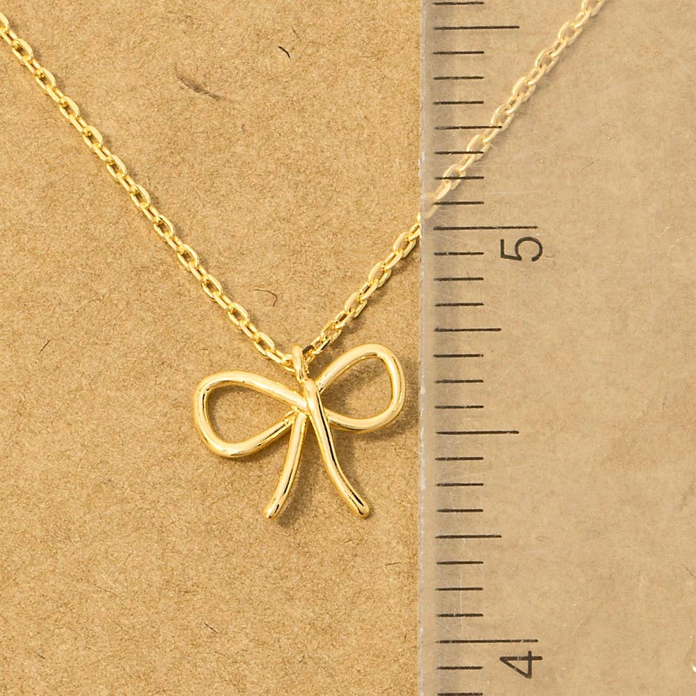 Ribbon Bow Necklace