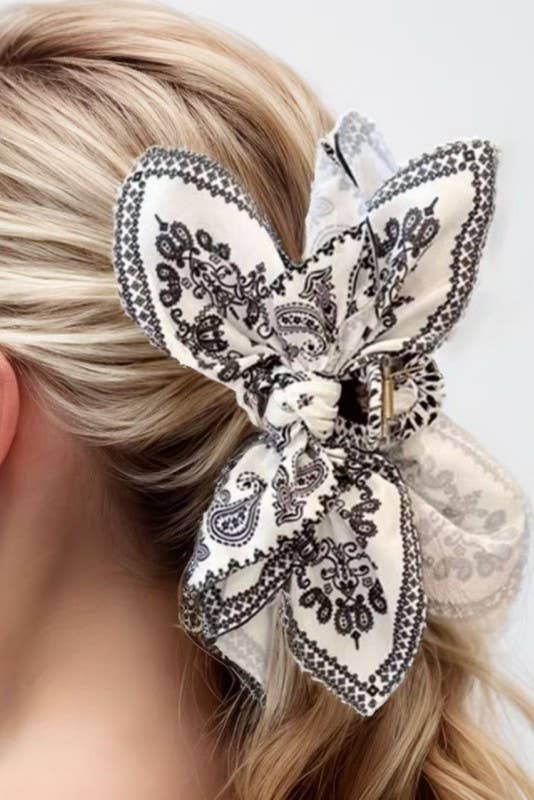Paisley Boho Hair Clips