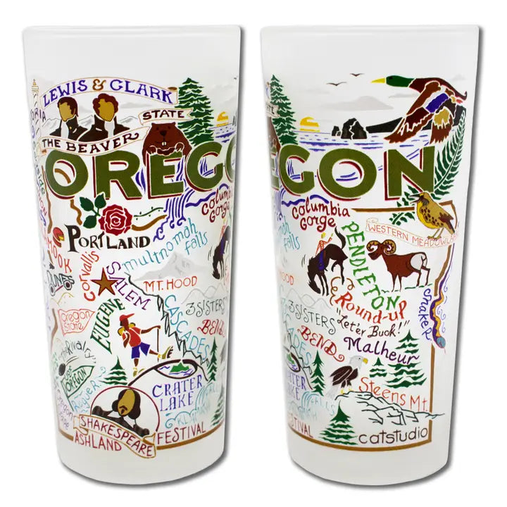 Oregon Drinking Glass