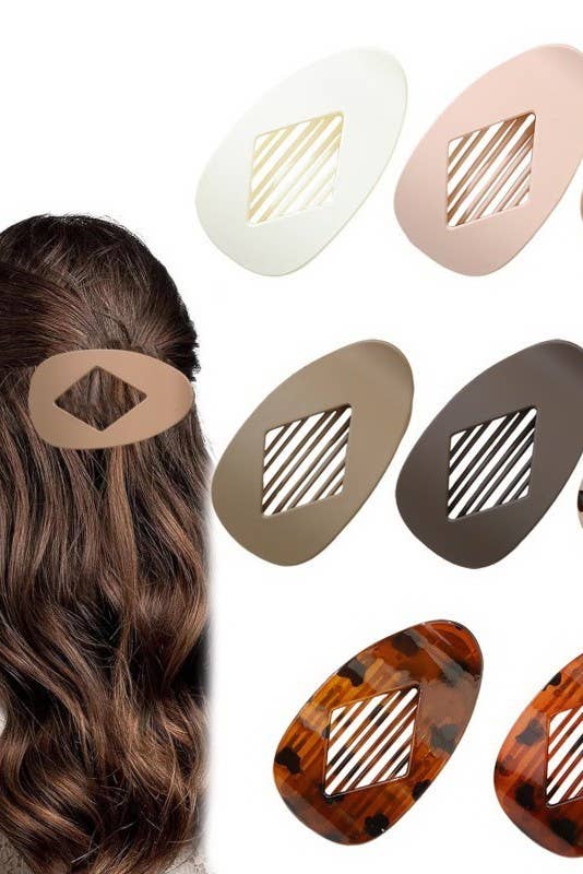 Jumbo Oval Claw Clips