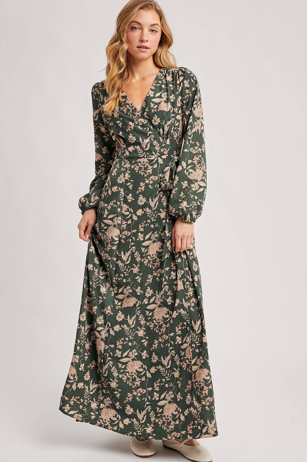 Floral Wrap Maxi