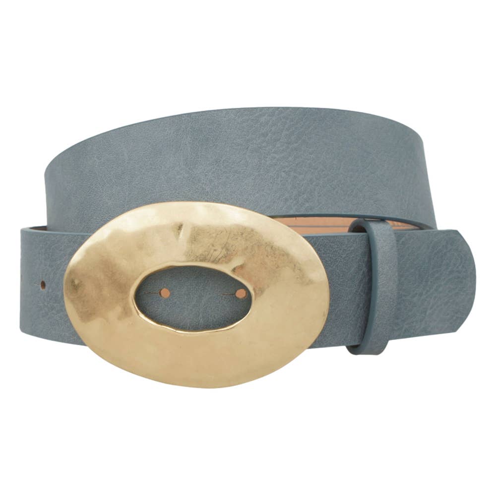 Metal Oval Buckle Belt