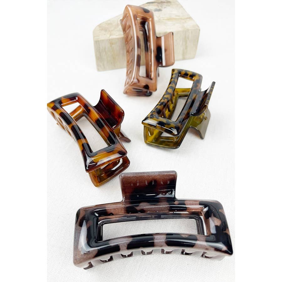 Leopard Hair Clips