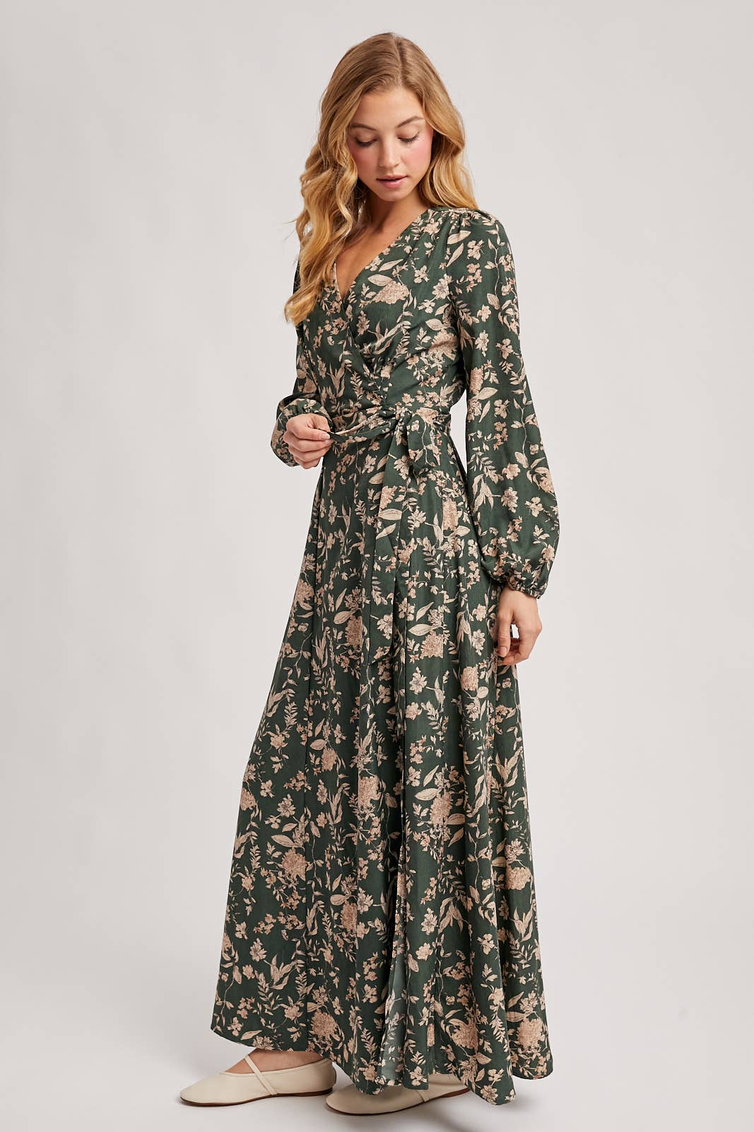 Floral Wrap Maxi