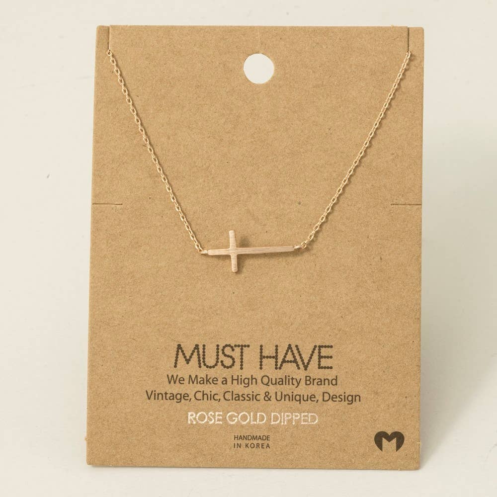 Gold Cross Necklace