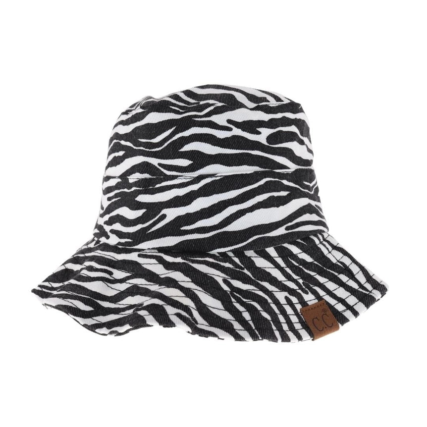 Zebra Print Bucket Hat