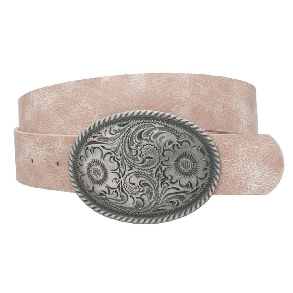 Flower Embossed Belt