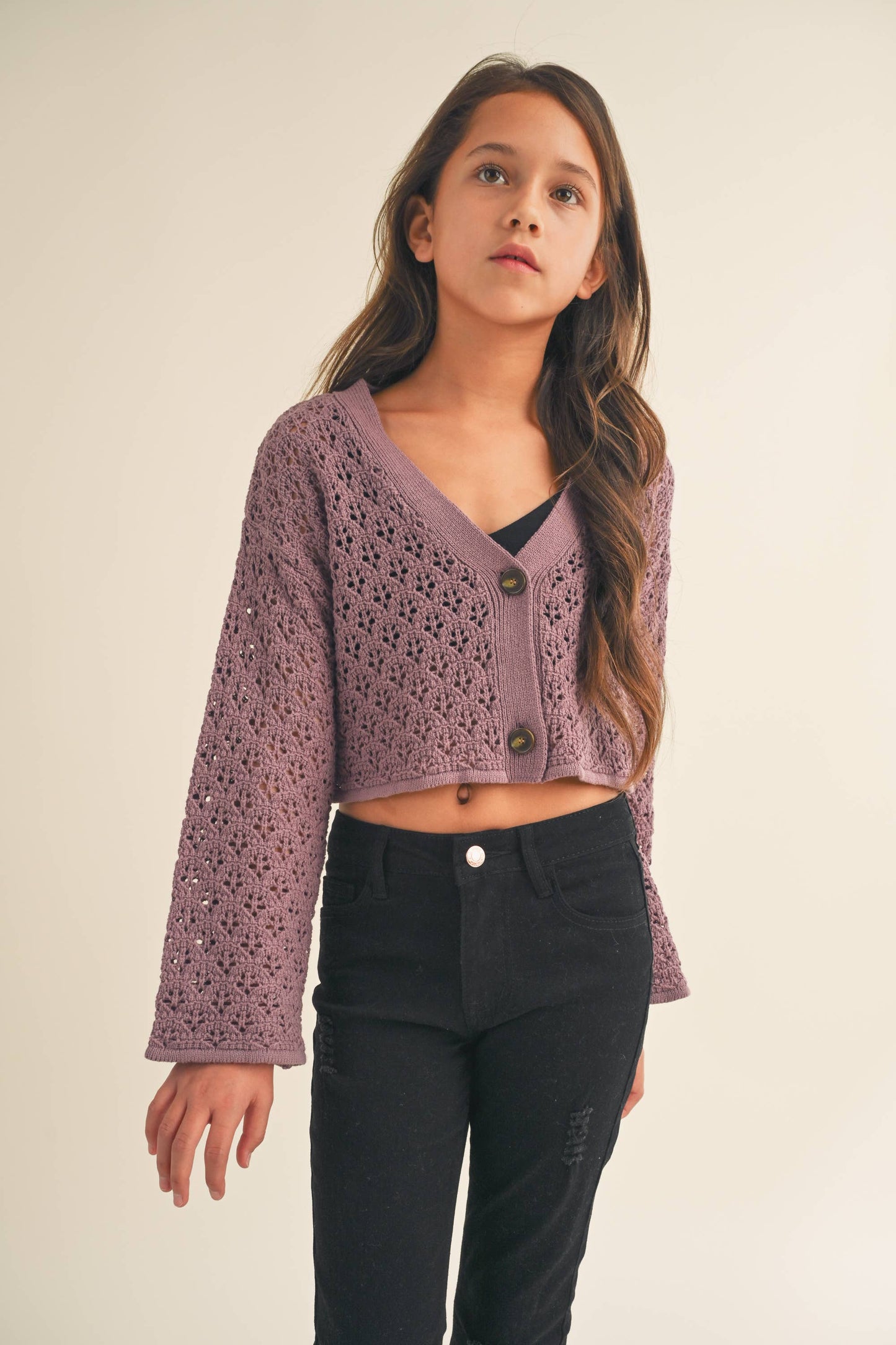 Crochet Cropped Cardigan