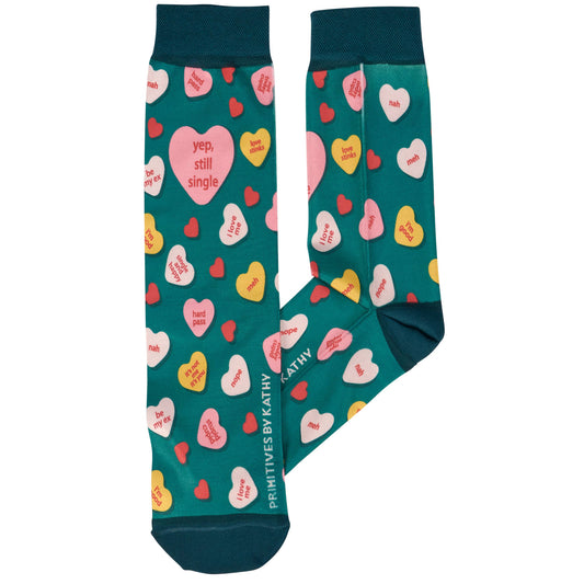 Yep Still Single Socks