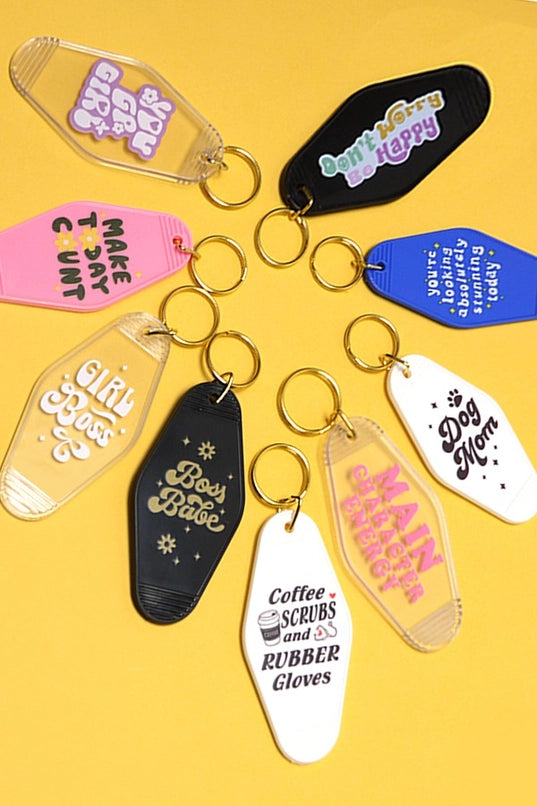 Nostalgic Words Key Chain