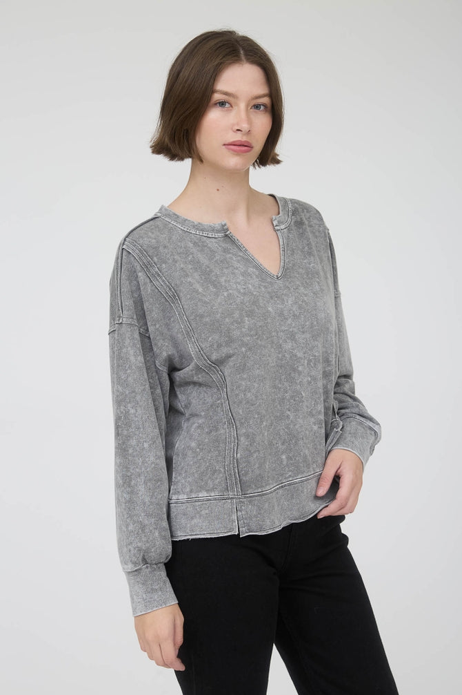 Exposed Seam Top