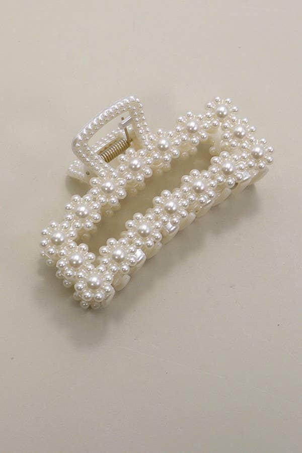 Pearl Hair Claw Clips