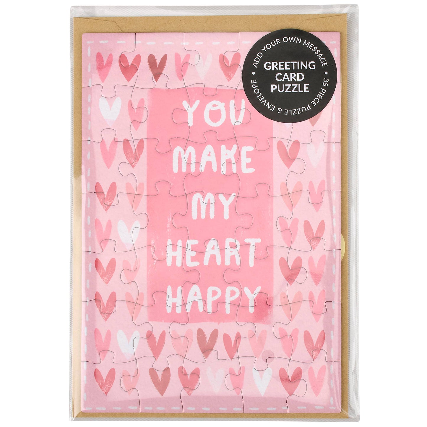 Heart Happy Puzzle Card