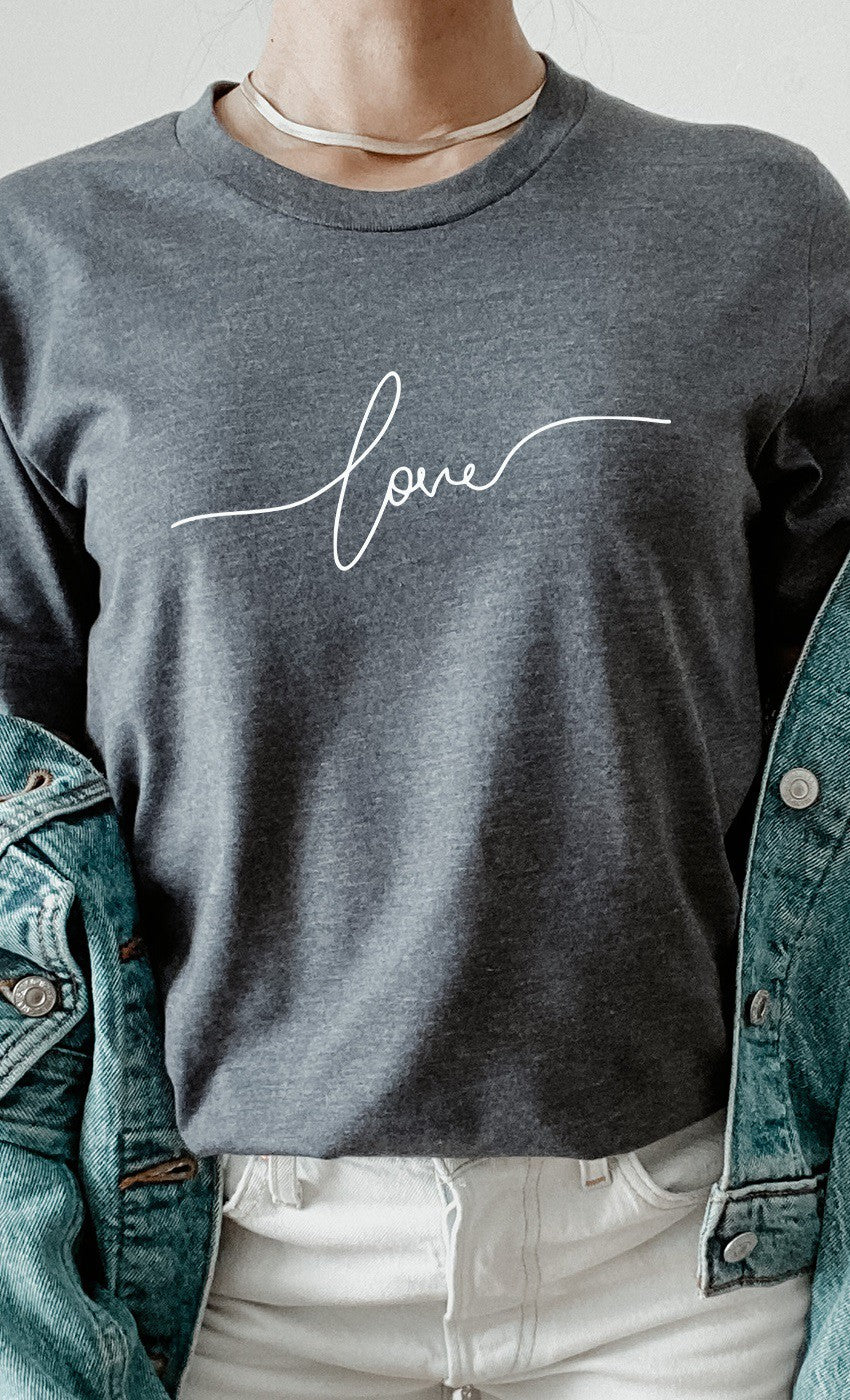 Love in Cursive Tee