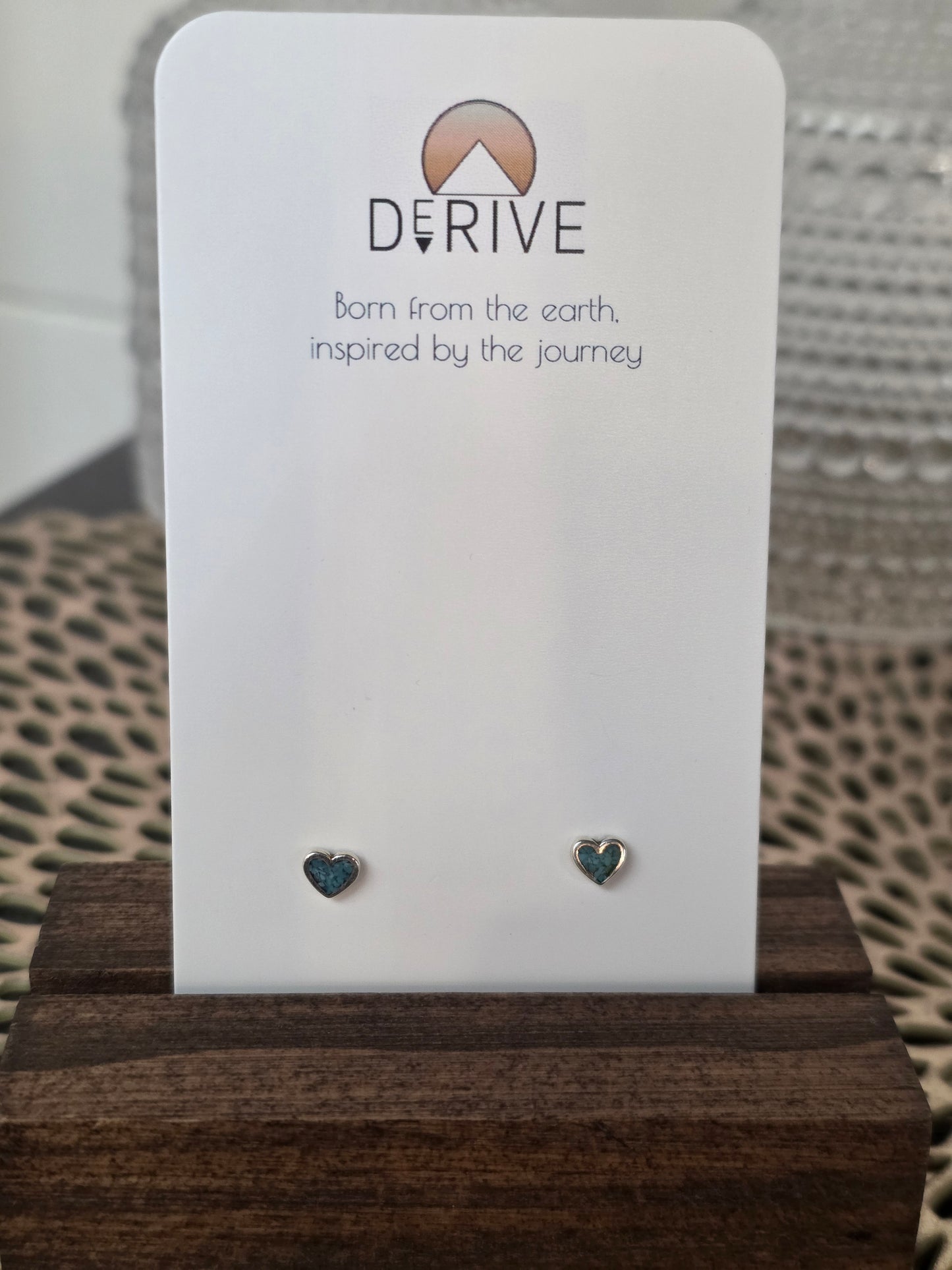 Turquoise Heart Studs