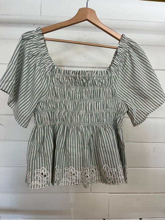 Smocked Embroidery Top