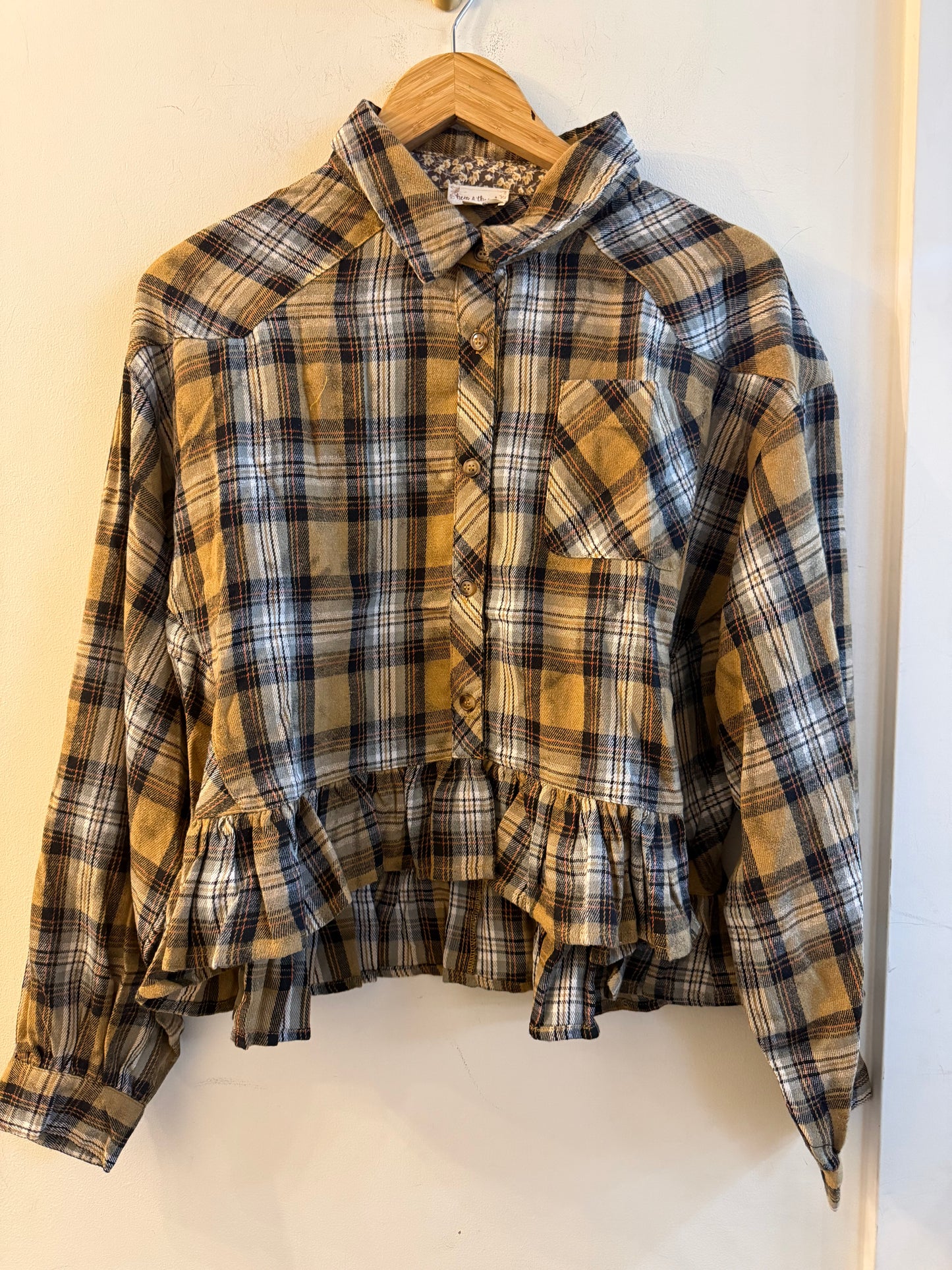 Frilled Checker Top