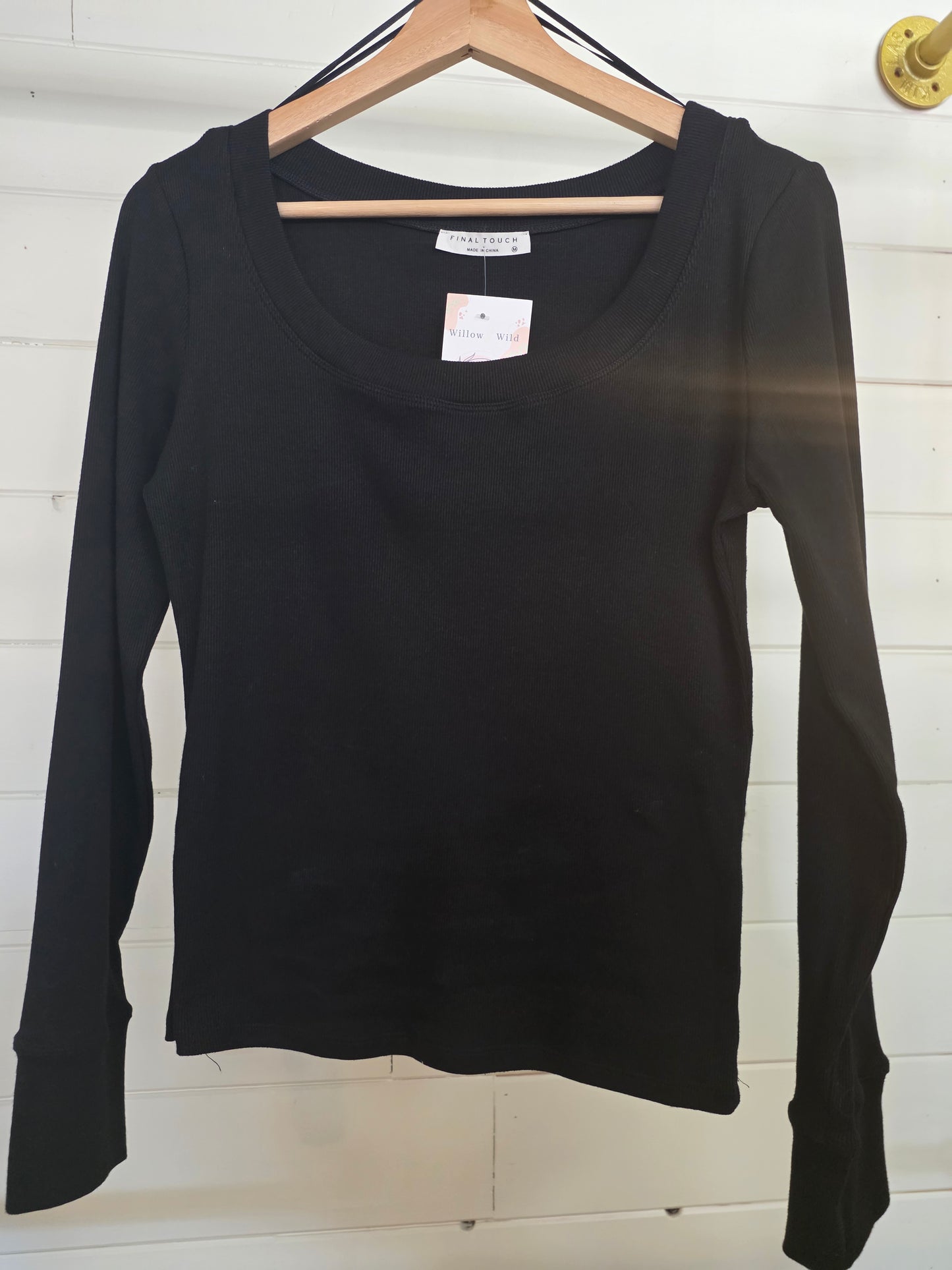 Ribbed Long Sleeve Top