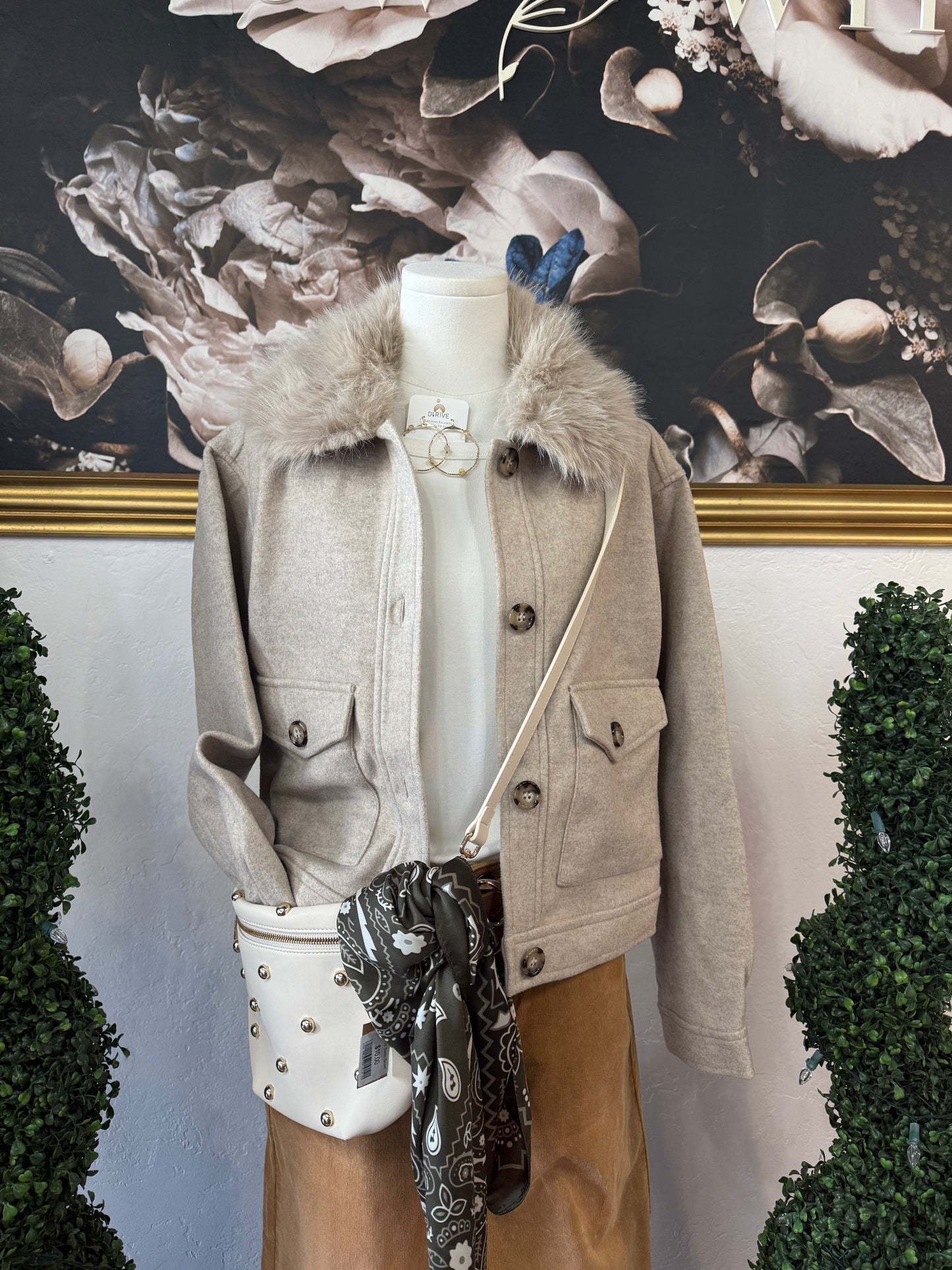 Fluffy Collar Jacket
