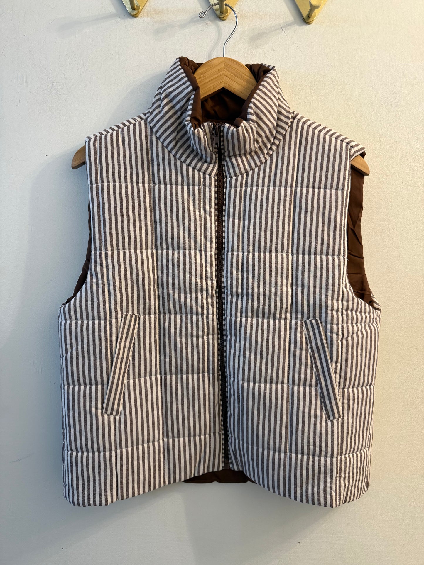 Padded Striped Vest