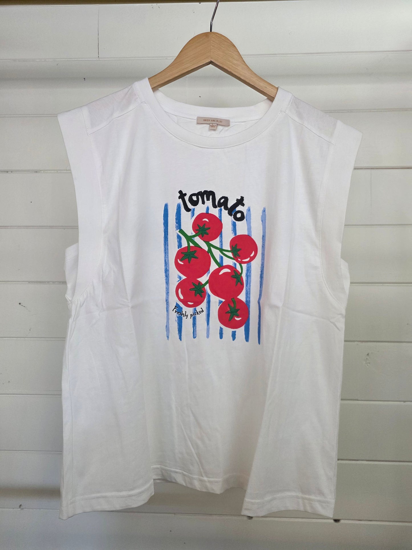 Tomato Embroidered Tee